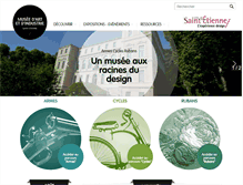 Tablet Screenshot of musee-art-industrie.saint-etienne.fr